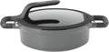 BergHOFF GEM Non-stick 2-Handle Sauté Pan 10' 3.5qt., Glass Lid, Ferno-Green, Non-Toxic Coating, Stay-cool Handle, Induction Cooktop Ready