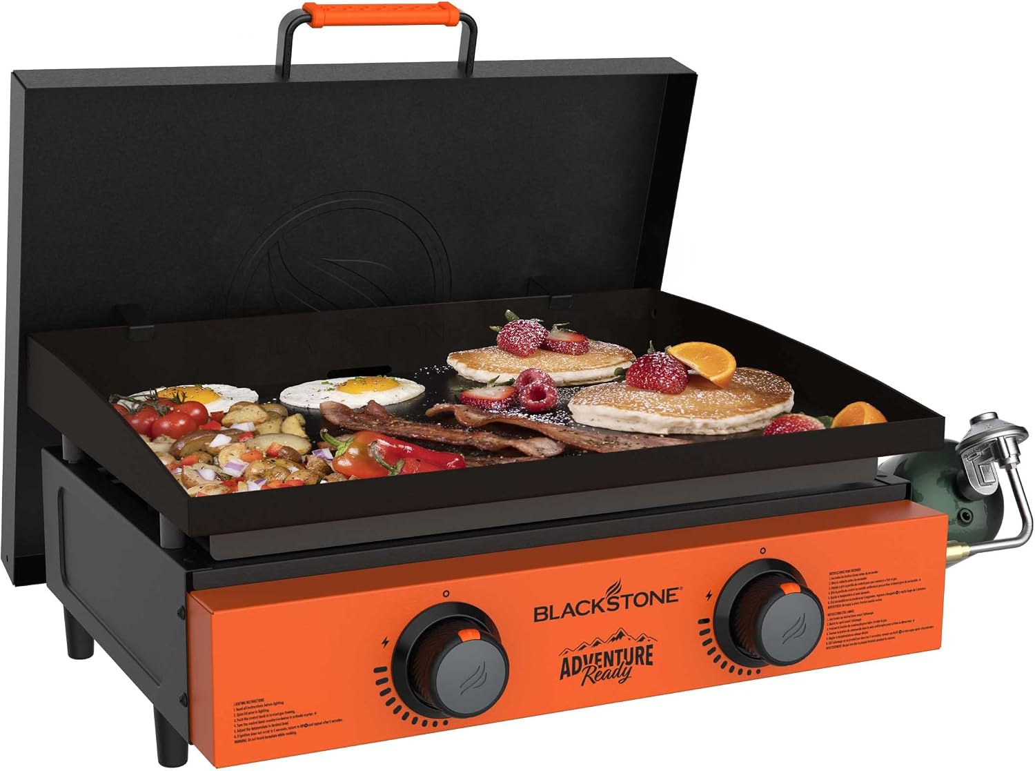 Blackstone 2306 Adventure Ready 22' Griddle with Orange Front Panel