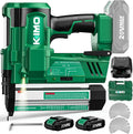 KIMO 2' Brad Nailer Cordless 18 Gauge w/ 20V Battery 2.0Ah X 2, 1000pcs Nails and Staples, 2 Firing Modes,180 Nails/min, Adjustable Nailing Depth, 2 in 1 Cordless Nail Gun and Stapler for DIY Project
