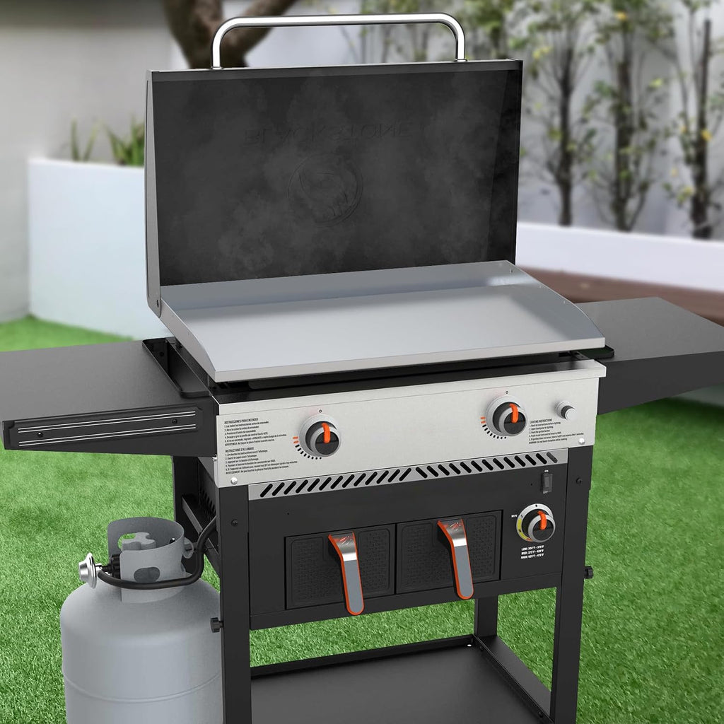 Stanbroil 28 Inch Flat Top Griddle, Stainless Steel Griddle Replacement Top for Blackstone 28' 2-Burner Gas Grill Cooking Station, Rear Grease Management System