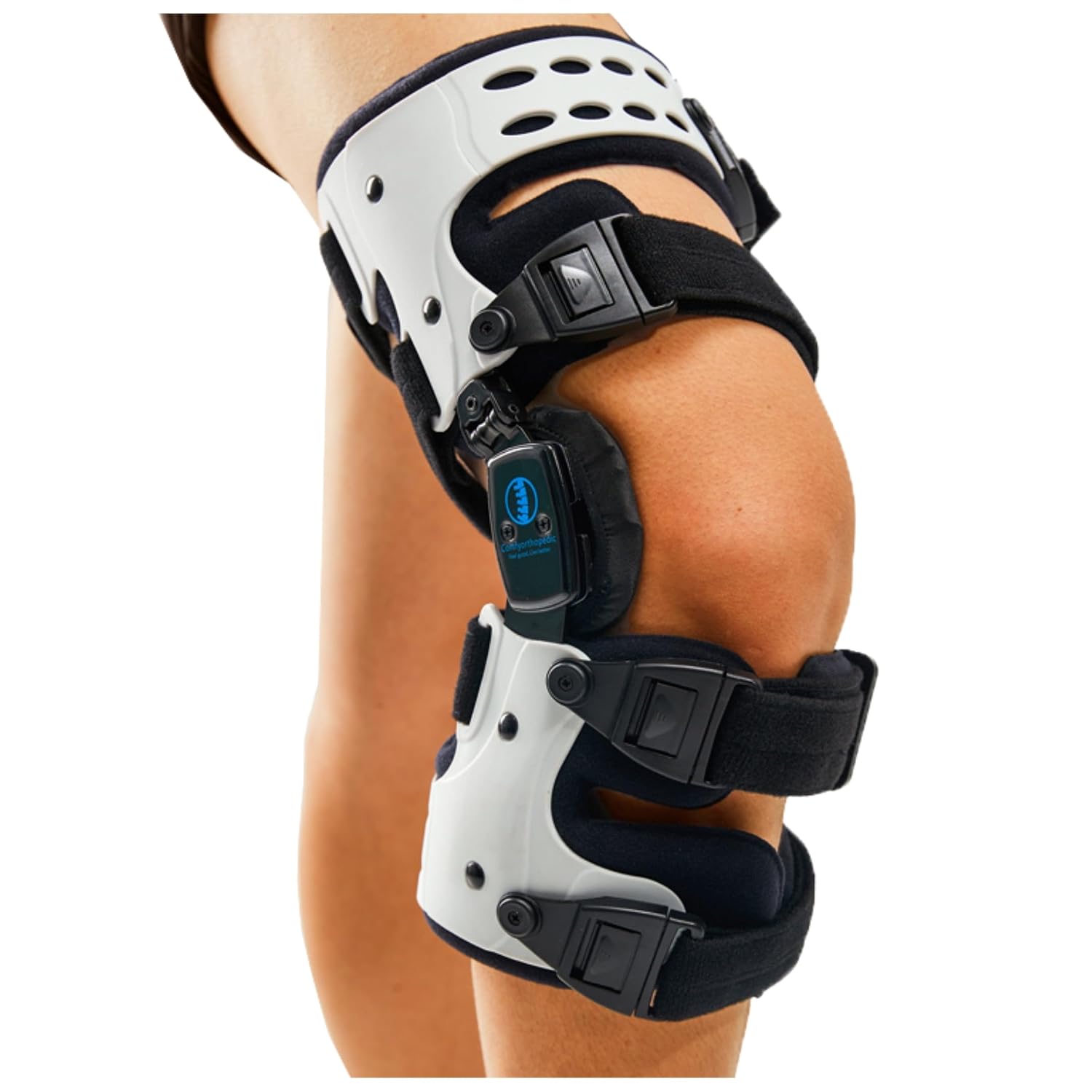 Comfyorthopedic OA Unloader Knee Brace For Medial Knee Pain, Arthritis Support, Osteoarthritis, Bone on Bone Inside Cartilage Joint Side Stabilizer L1851 L1843, Adjustable Plus Size Fits Up to 32in Thigh Circumference, Right