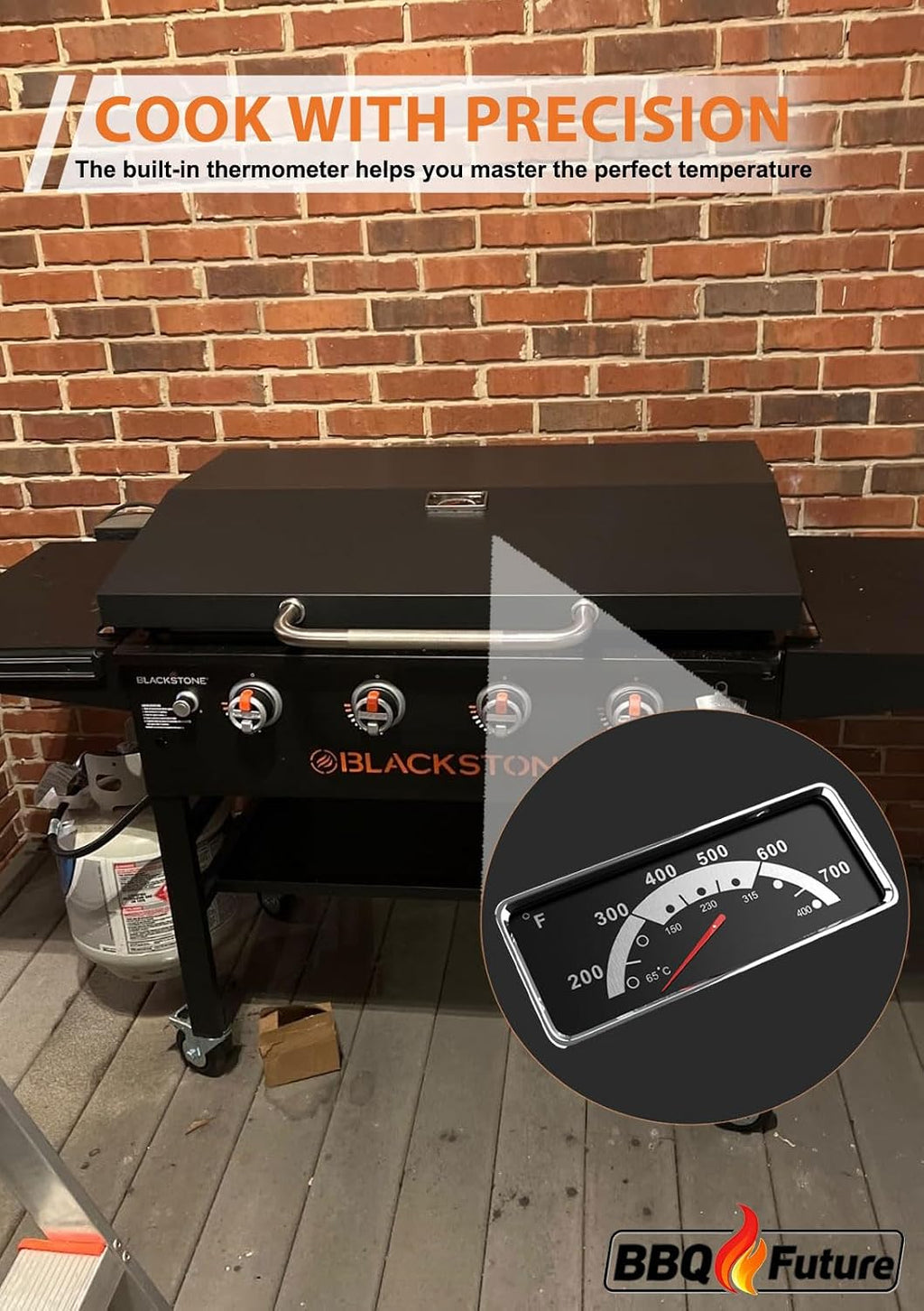 2026 Upgraded Lid for Blackstone Griddle Lid 36 Inch, Hard Griddle Cover for Blackstone Lid with Thermometer & Reinforced Hinge for 4 Burner Flat Top 36' Griddle Models 1554 1836 2266 2177 and More