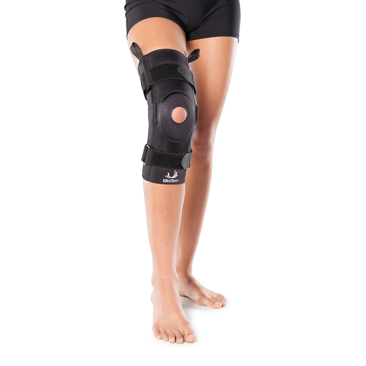 BioSkin Hinged Knee Brace - Compression Knee Sleeve with Hinge for ACL, MCL, Meniscus & General Knee Pain (Medium)