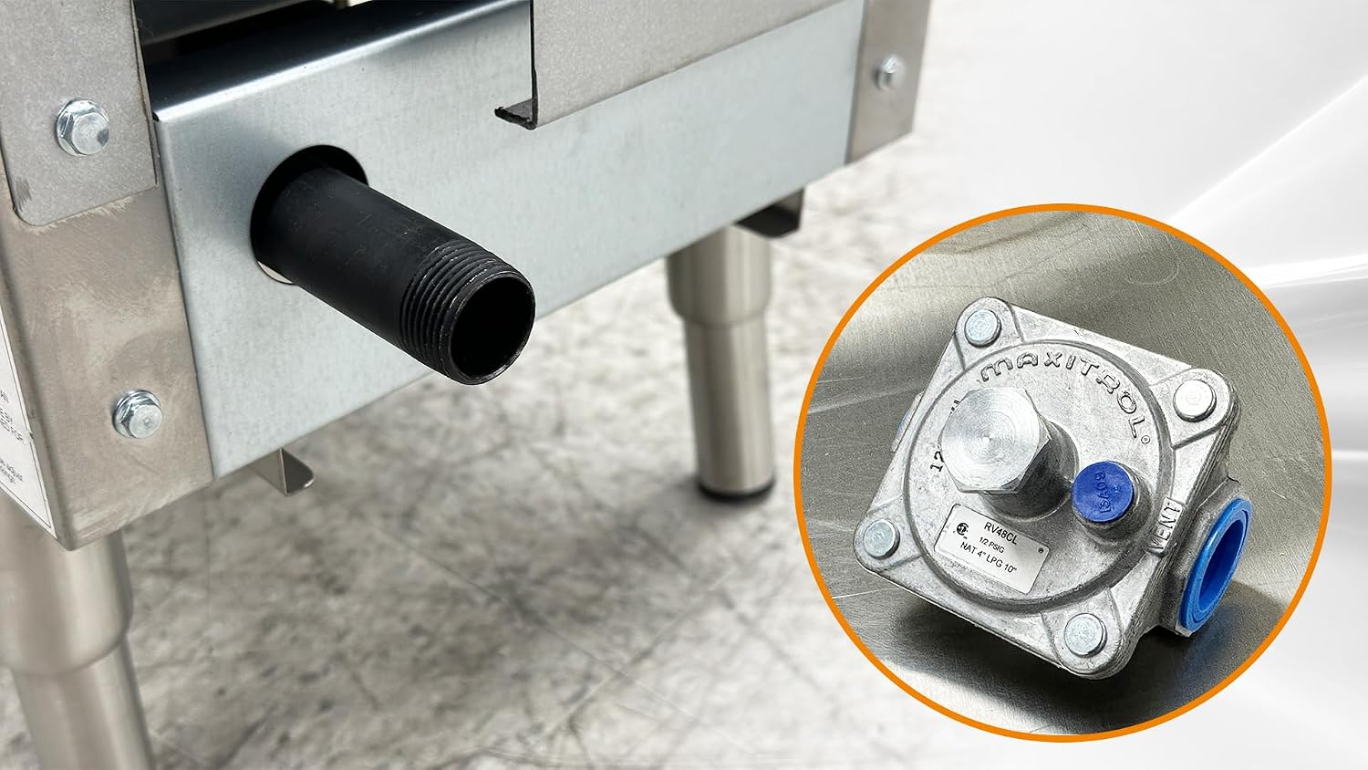 Commercial 12' gas heavy duty griddle ETL