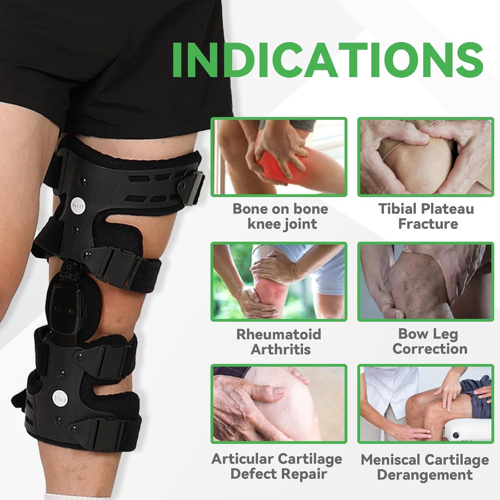 Orthomen Lateral Unloader Knee Brace for Osteoarthritis, Arthritis Knee Pain Relief, Bone on Bone Joint Degeneration Offloader L1851 L1843 with Built in Hex Key, Outside (Right)