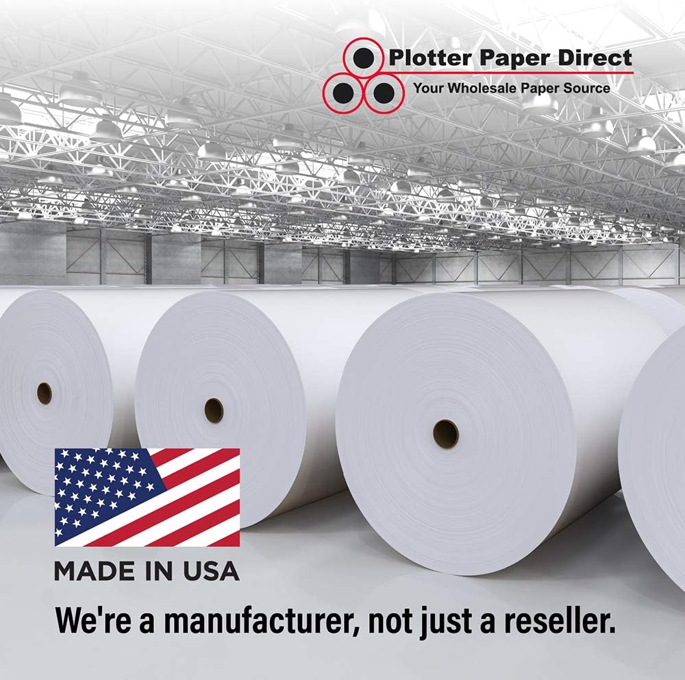 Plotter Paper Direct 36in x 75ft Premium Polyester Matte Canvas Roll, 500 Denier, Quick Dry, Wide Format Inkjet Printer Compatible, Perfect for Fine Art, Photography, Archival Quality Prints