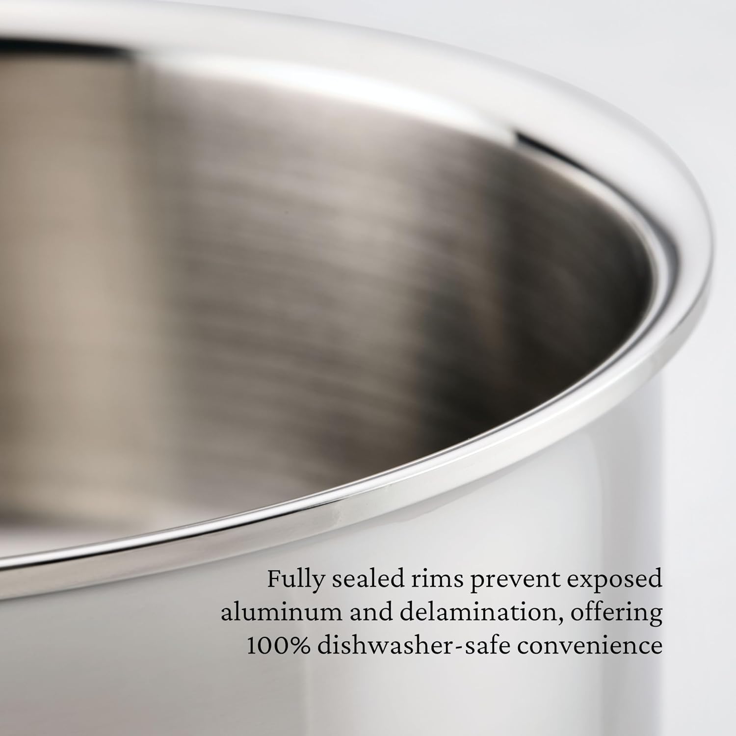 Hestan ProBond Luxe 3.5-Quart Sauteuse Braiser with Lid, Professional Clad Stainless Steel, ProCore Tri-Ply Clad Construction, Polished Exterior, Induction & Oven Safe