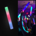100 Pack - Multicolor LED Foam Sticks Glow Batons - 3 Modes - 18' - Great for Weddings and Parties
