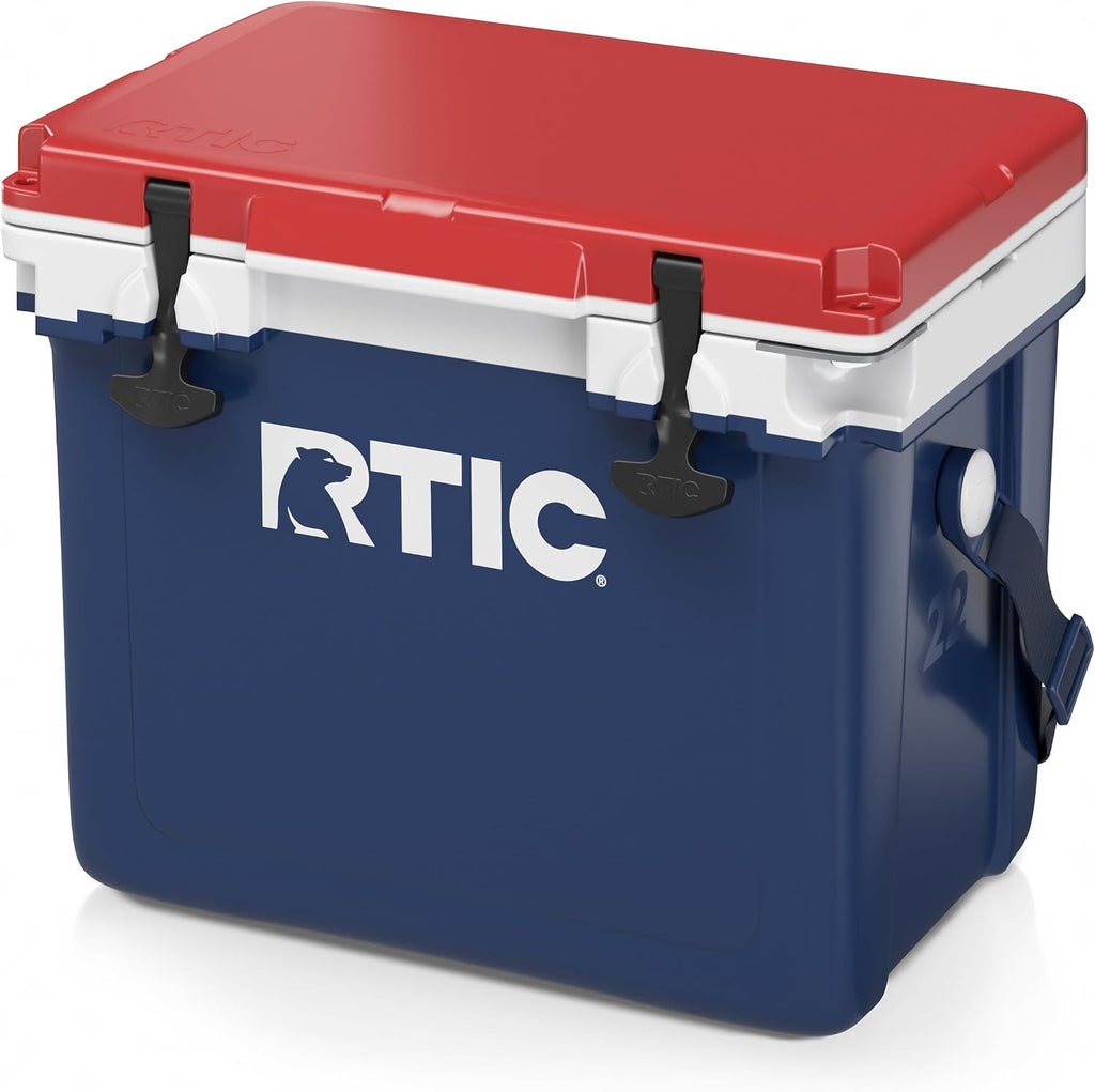 RTIC Ultra-Light Hard Cooler Insulated Portable Ice Chest Box for Drink, Beverage, Beach, Camping, Picnic, Fishing, Boat, Barbecue, 30% Lighter Than Rotomolded Coolers