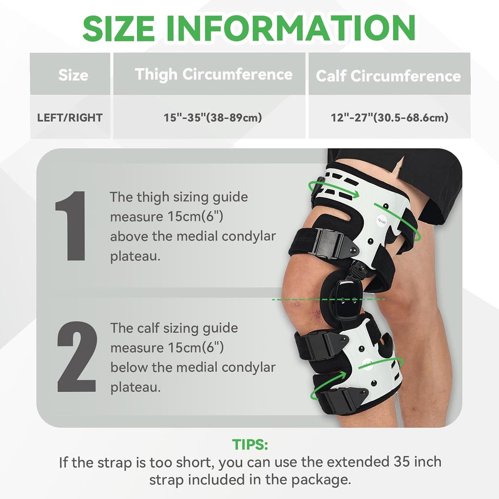 Orthomen Unloader OA Knee Brace for Arthritis Pain Relief - Adjustable Offloader Medial & Lateral Knee Support for Osteoarthritis, Bone on Bone, Meniscal Tear Recovery - Recovery Stabilizer for Men & Women (Right)
