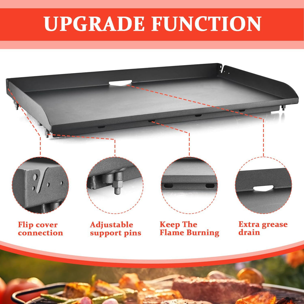 Pre-seasoned 36' Griddle Plate for Blackstone 2267 2310 2322 2309 Iron Forged 36' Omnivore Griddle, Upgraded Replacement Griddle Top for 36 Inch 1554 1560 1803 1818 1820 2210 2212 2266 KT25014 KT25015