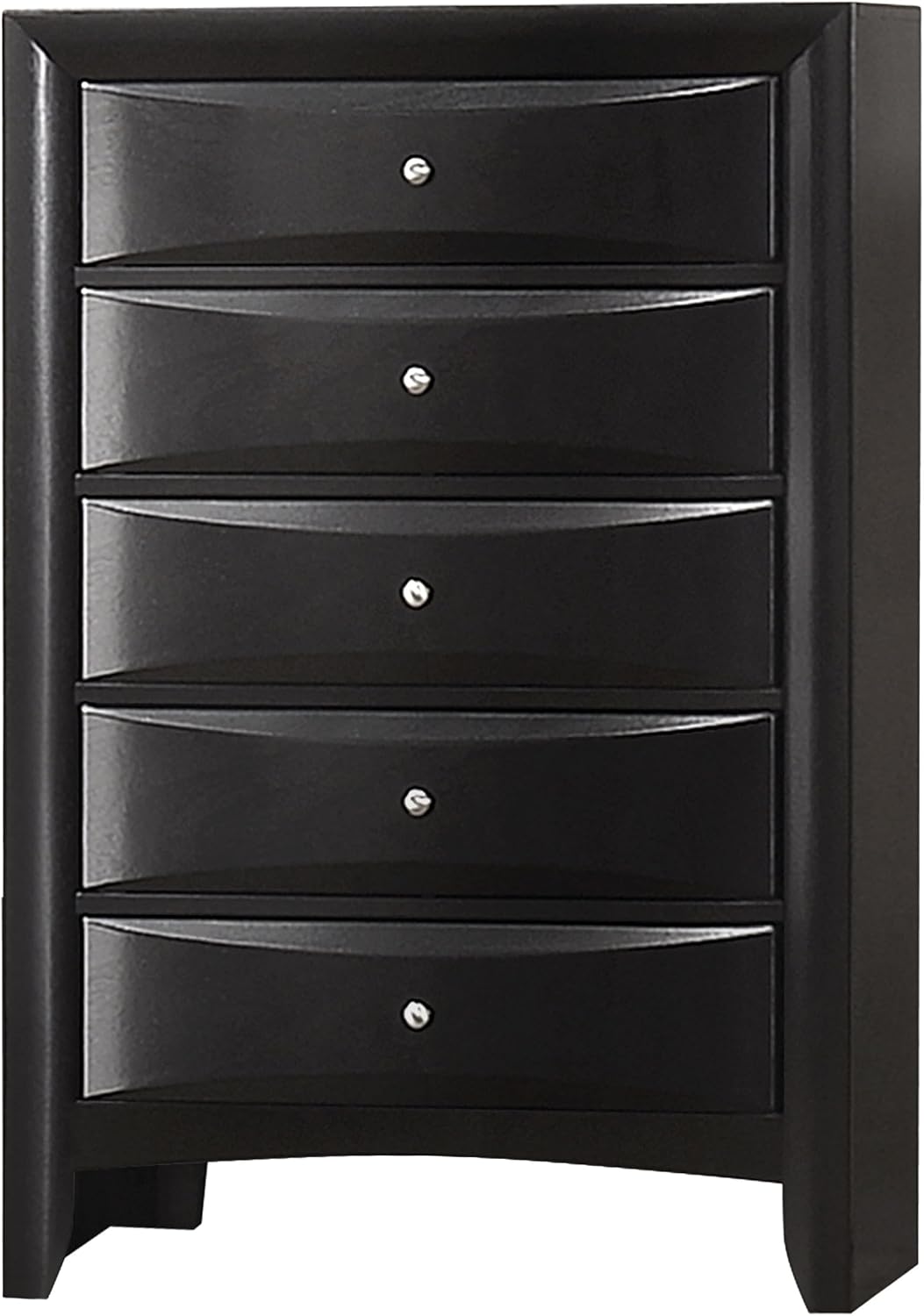 Coaster Home Furnishings Briana Transitional 5-Piece Bedroom Set California King Size Storage Bookcase Bed Frame 56-inch Headboard Black 202701KW-S5