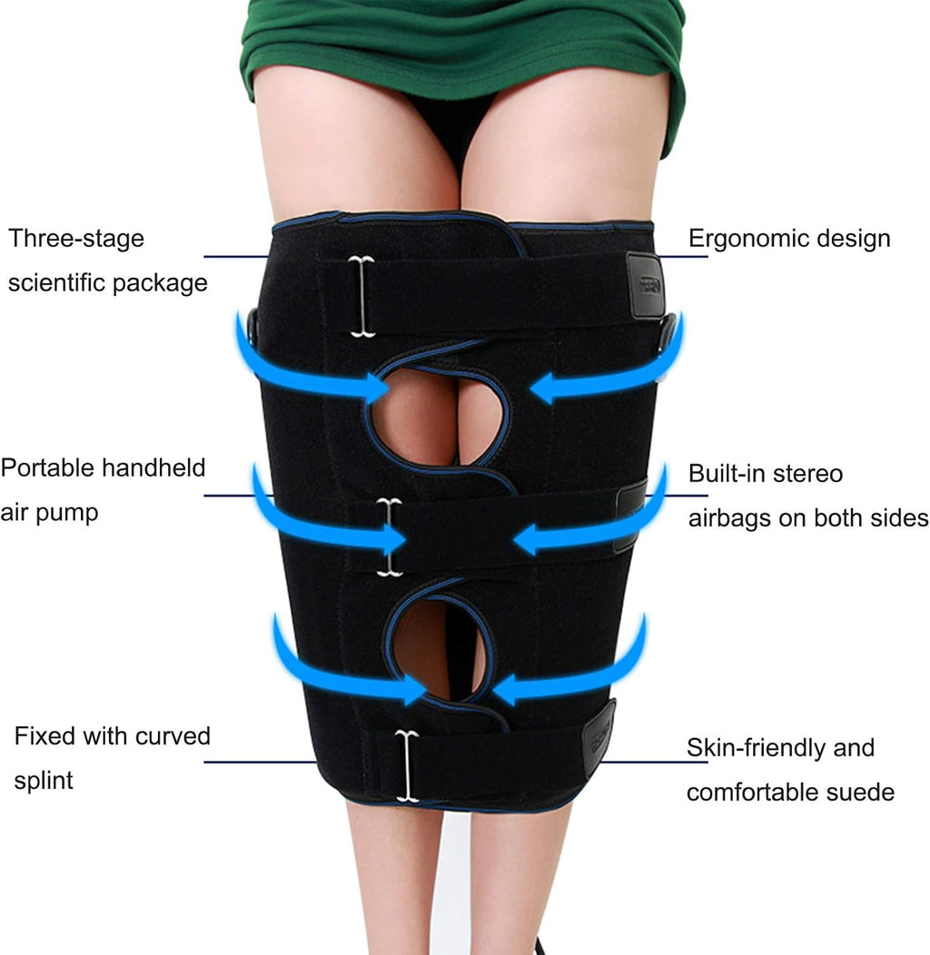 Leg Correction Belt Adjustable Leg Correction Belt O-Type Leg Correction Belt Reinforced Bandage kit Adult and Children's Correction Belt (Purple S) (Blue Large)
