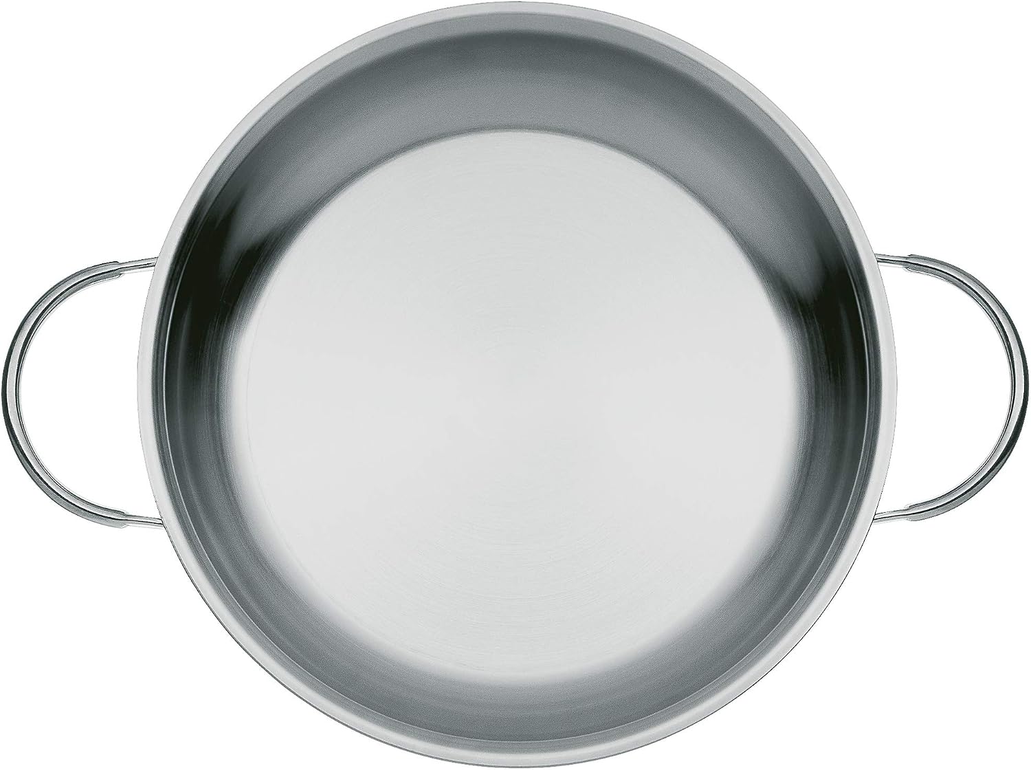 WMF Serving pan uncoated Ø 24cm Profi Made in Germany Pouring Rim Stainless Steel Handle Cromargan Stainless Steel Suitable for Induction Dishwasher-Safe