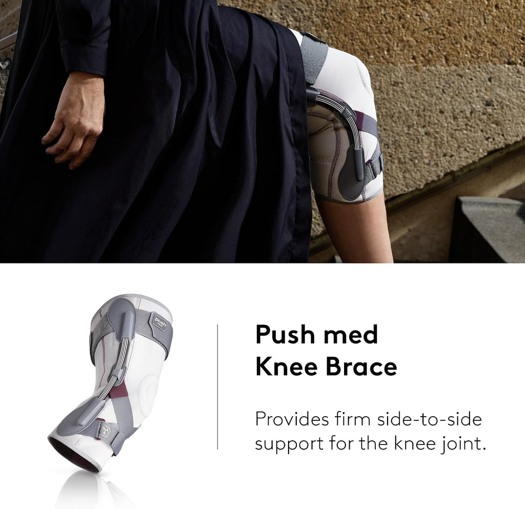 PUSH med Knee Brace - Optimal Knee Stabilization, Less Bulk (Size 1)