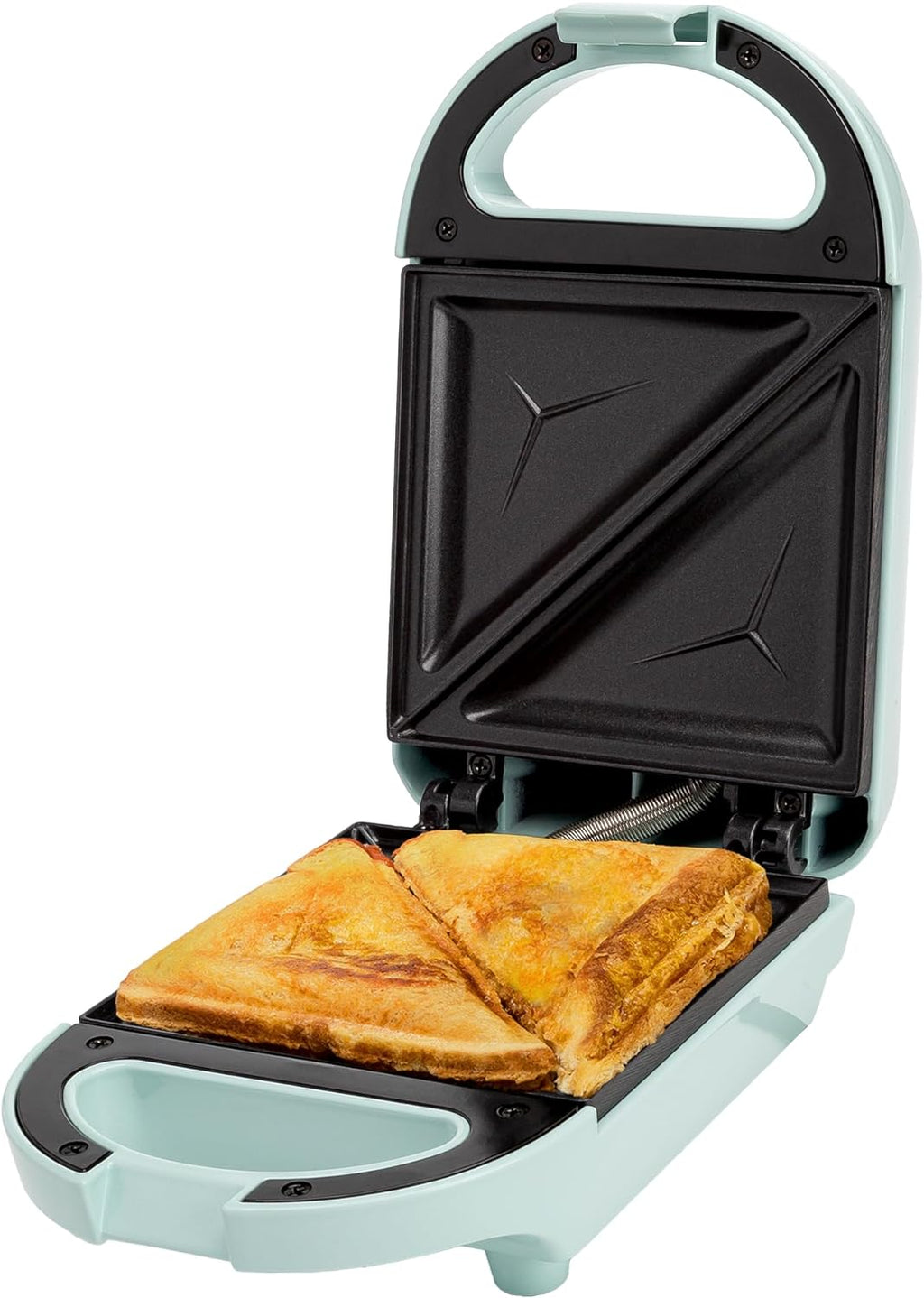 Tasty Mini Sandwich Maker,Makes Sandwiches,Paninis,Grilled Cheese,Desserts,Quick Results,Easy Cleanup,600W,Aqua,(Pack of 6)