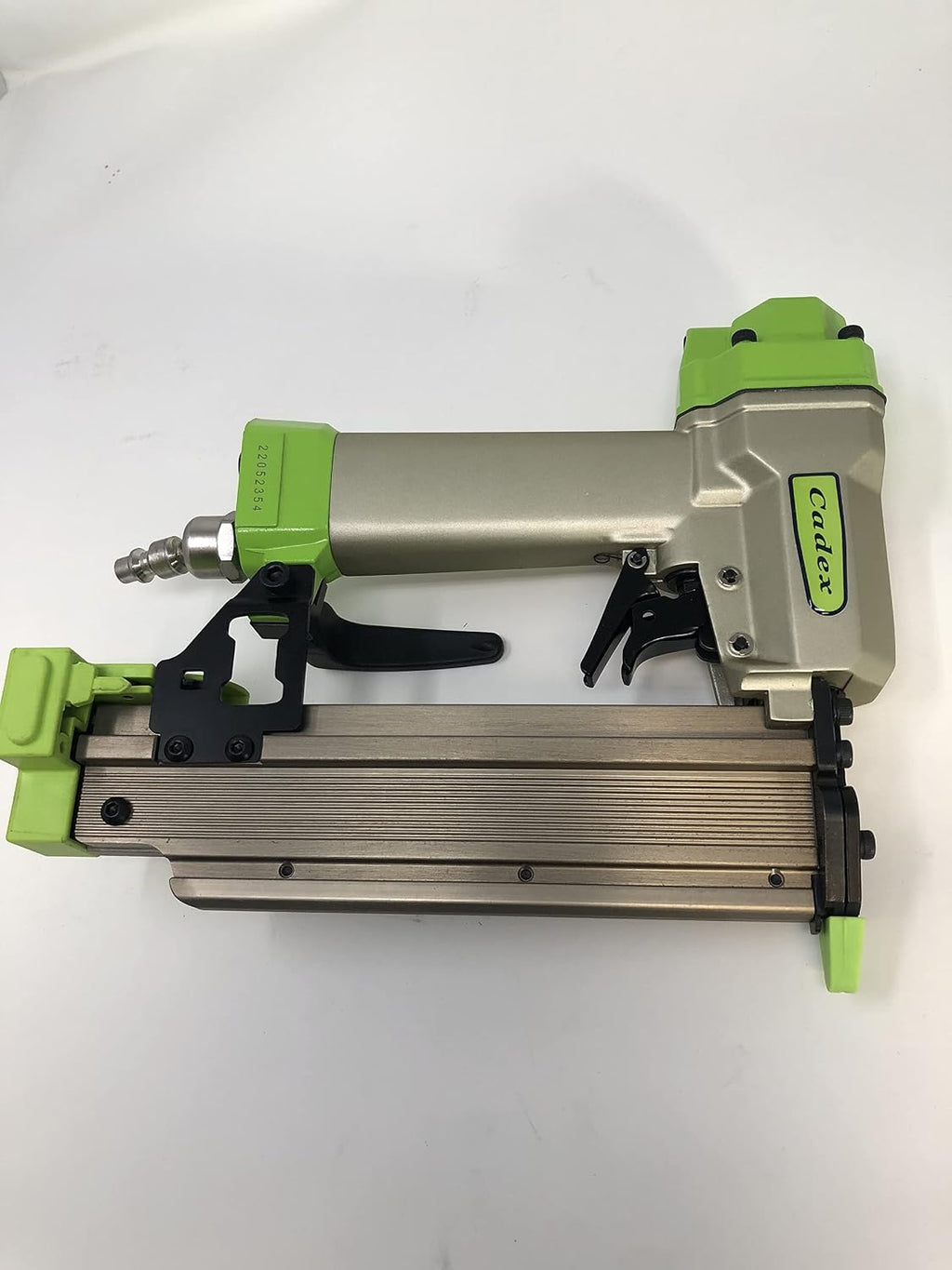 Cadex 21 gauge pin & brad nail gun up to 35mm (1-3/8') with built in blow gun and comes in Metaboxx stacking case.