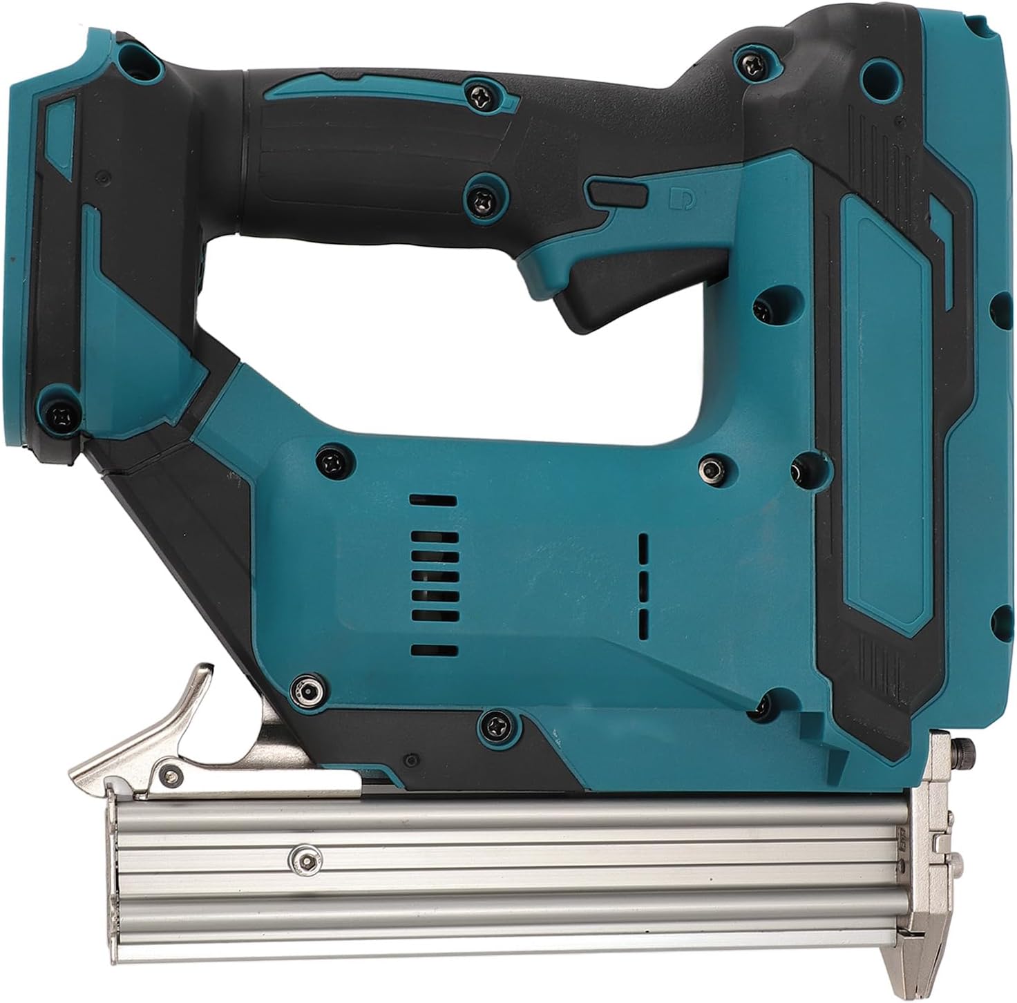 Cordless Brad Nailer Battery Powered 18V Li Ion Nail Gun Depth Adjustment Impact Drive Automatic Nailer for Indoor Decoration Woodworking ABS Metal 10 30MM Straight Nails 100PCS