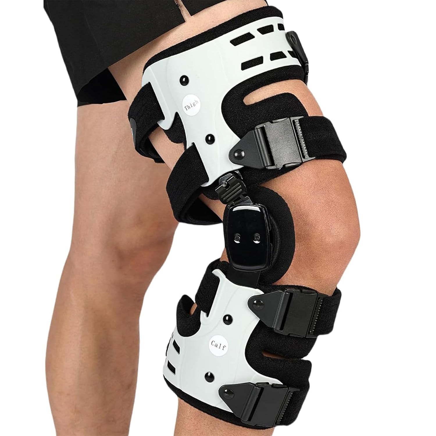 Orthomen Unloader OA Knee Brace for Arthritis Pain Relief - Adjustable Offloader Medial & Lateral Knee Support for Osteoarthritis, Bone on Bone, Meniscal Tear Recovery - Recovery Stabilizer for Men & Women (Right)