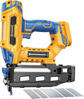 Cordless 16GA Finish Nailer Compatible with Dewalt Battery, 3/4 to 2-1/2 Inch Straight Power Motor Tool 20V,Tool-Free Adjustment, Dual Firing Modes Brad Nail Gun for Finish Work, Tool Only, 5.7LBS