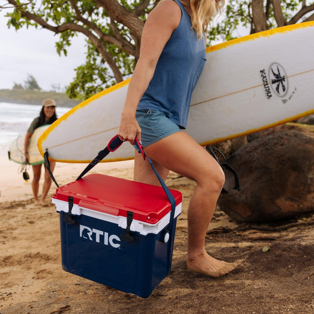 RTIC Ultra-Light Hard Cooler Insulated Portable Ice Chest Box for Drink, Beverage, Beach, Camping, Picnic, Fishing, Boat, Barbecue, 30% Lighter Than Rotomolded Coolers