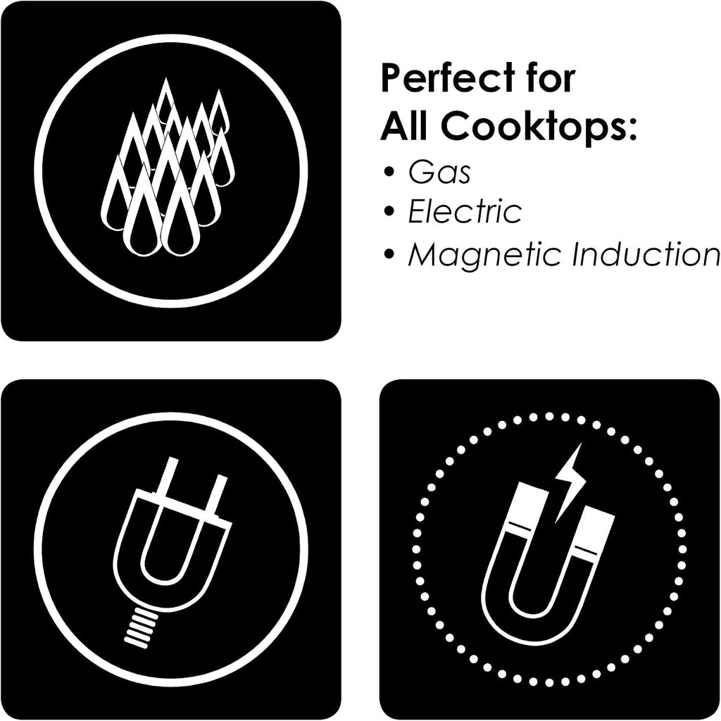 Chantal 3.Clad Tri-Ply 8 inch Non-Stick Fry Pan, Ceramic Nonstick Coating