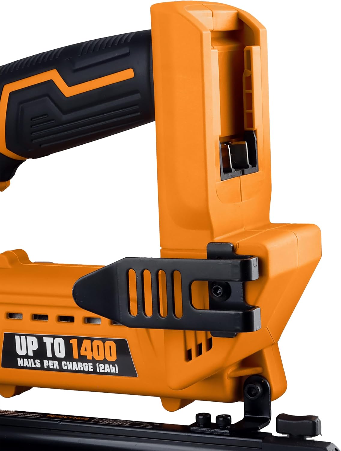 Freeman PE20VT1850 20 Volt Cordless 18-Gauge 2' Brad Nailer (Tool Only) – 1400 Shots per Charge