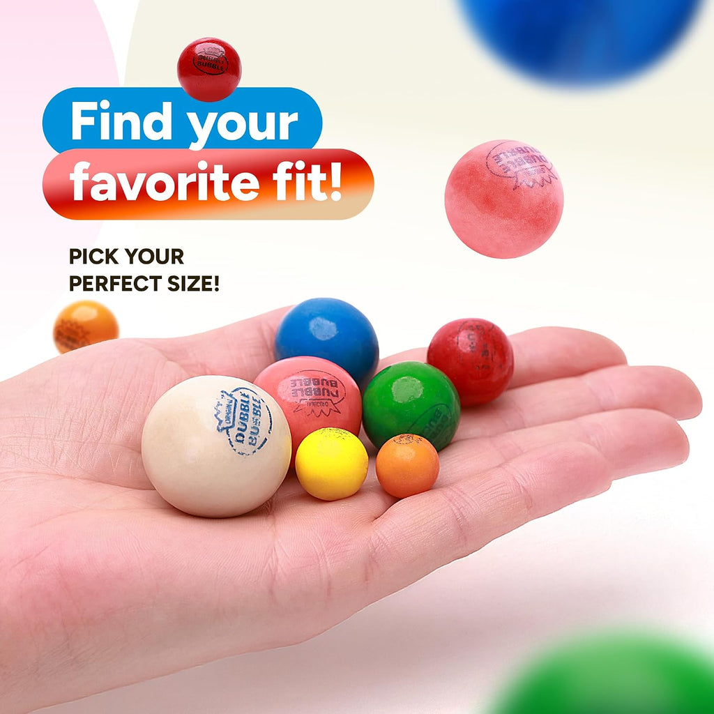 Gumballs for Gumball Machine - Assorted Fruit Flavored Gum Balls - 0.6' Mini Bubble Gums - 19LB Bulk Refill for Vending Machines - Chewing Gum for Kids