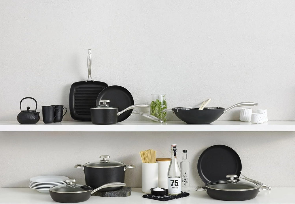 Scanpan Pro IQ 2.75 qt Nonstick Covered Saute Pan - Compatible with All Cooktops, Induction Ready, Metal Utensil Safe, Oven Safe to 500°F, Dishwasher Safe