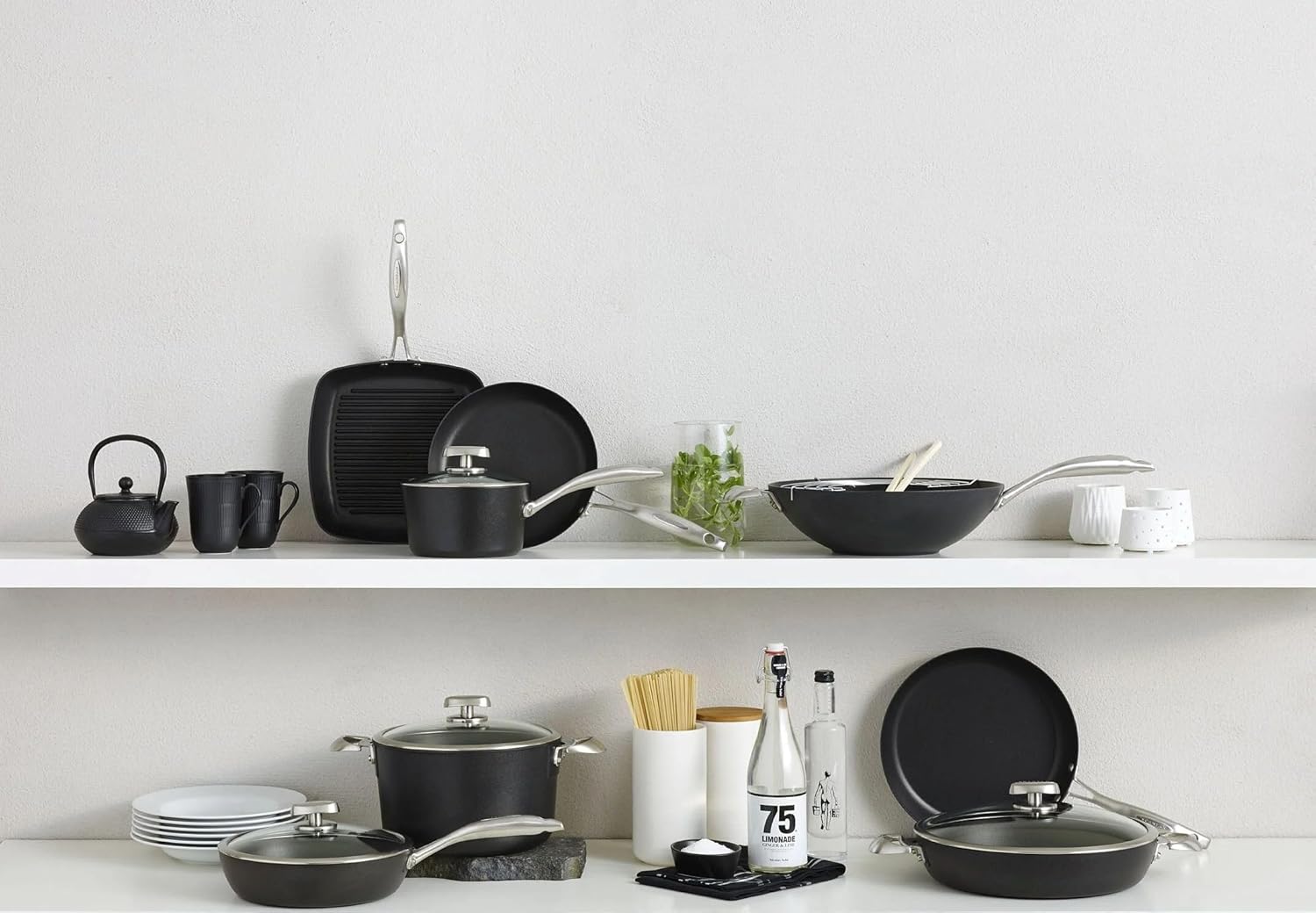 Scanpan Pro IQ 2.75 qt Nonstick Covered Saute Pan - Compatible with All Cooktops, Induction Ready, Metal Utensil Safe, Oven Safe to 500°F, Dishwasher Safe