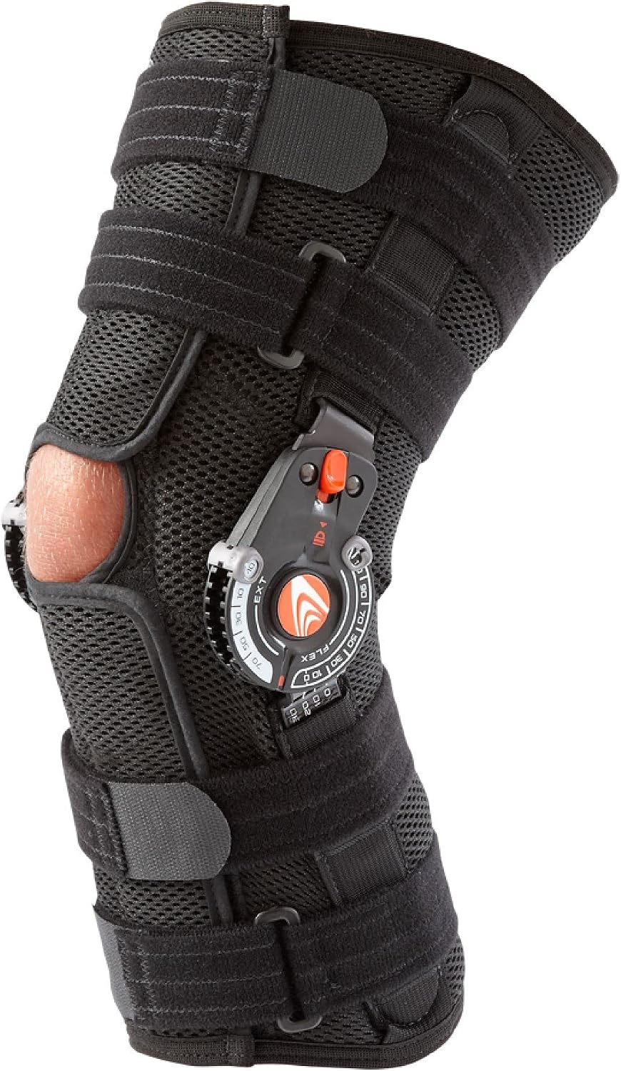 Breg Recover Knee Brace, Short, Airmesh, Open Back, Wraparound (X-Small)