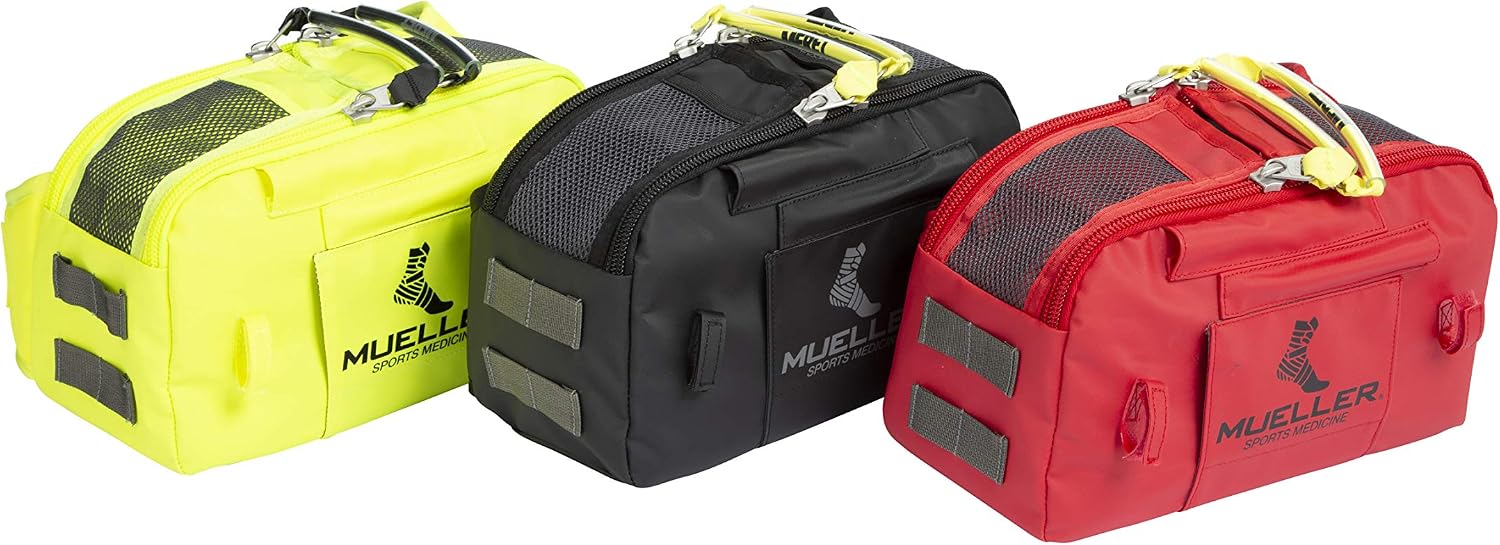 MUELLER Sports Medicine Medi Kit ATSS Bag Only for Men and Women, Athletic Training Kit, Medical Supply Bag for Sports Teams, Over the Shoulder Medical Briefcase, Waterproof, High Viz Yellow, One Size