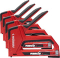 Arrow T501 5-in-1 Manual Staple & Nail Gun, Wire Stapler, and Brad Nailer for Wood, Upholstery, Construction, Insulation, Crafts, Fencing, and Cable, Black/Red (Pack of 4)