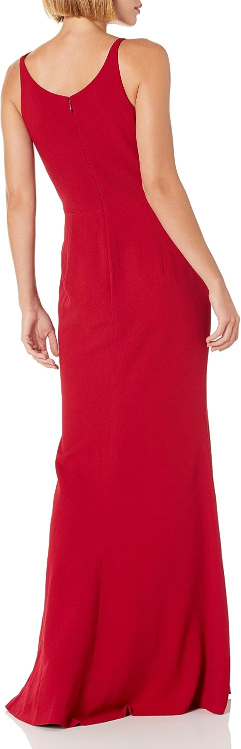 Iris Spaghetti Strap Plunging Long Dress