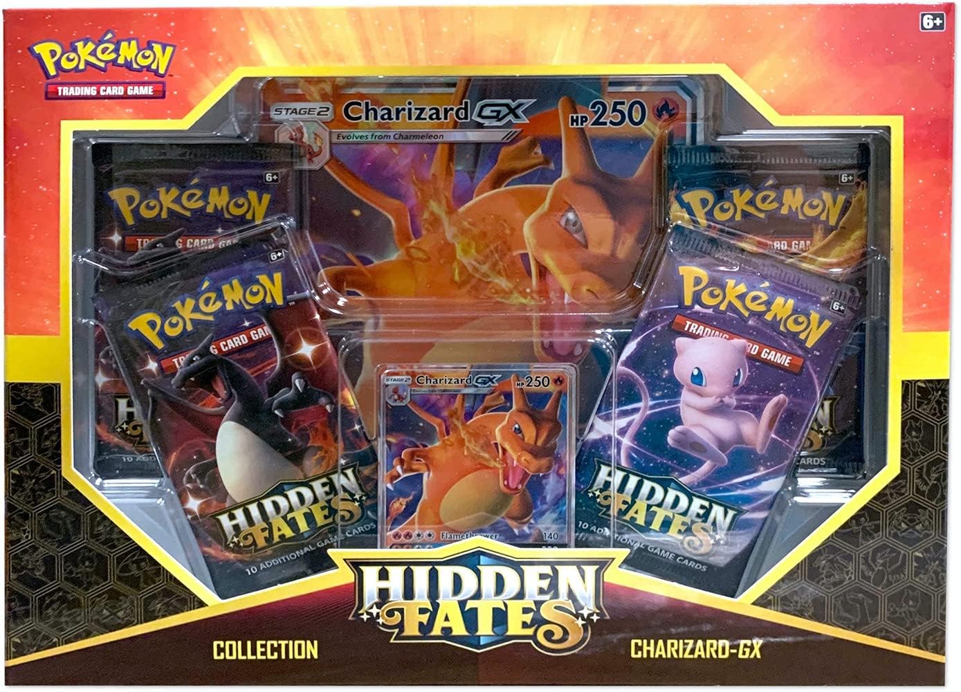 Pokemon Sun & Moon 11.5 Hidden Fates Assorted Gx Box- Charizard-GX, Raichu-GX, or Gyarado-GX