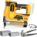 ReliaRoads 2' Cordless Brad Nailer, 18GA 2-in-1 Staple Nail Gun Battery Powered Compatible with DeWalt 20V MAX Battery, Electric Nail Gun Stapler with Nails Puller, 1600 Nails (Battery Not Included)