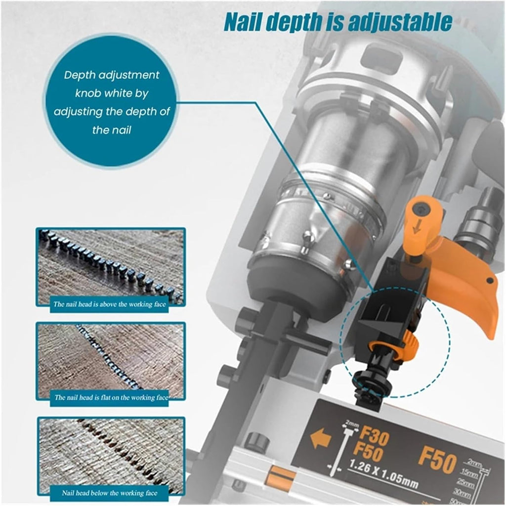 finish nailer, T50 F50 K440 Air Nailer Carenter Pneumatic Nail Tool Air Brads Nailer Depth Ergonomic And Light Adjustment,nail gun for trim