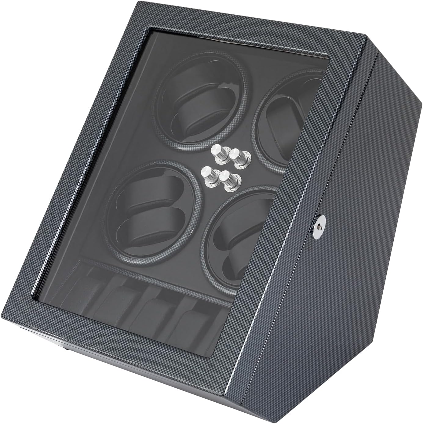 Professional 8+5 Slot Watch Winder with Quiet Motor, 5 Modes & LED Display – Automatic Watch Winder Box for Men, Mechanical Watch Storage Case with Lock and Key, Luxury Watch Collection Organizer