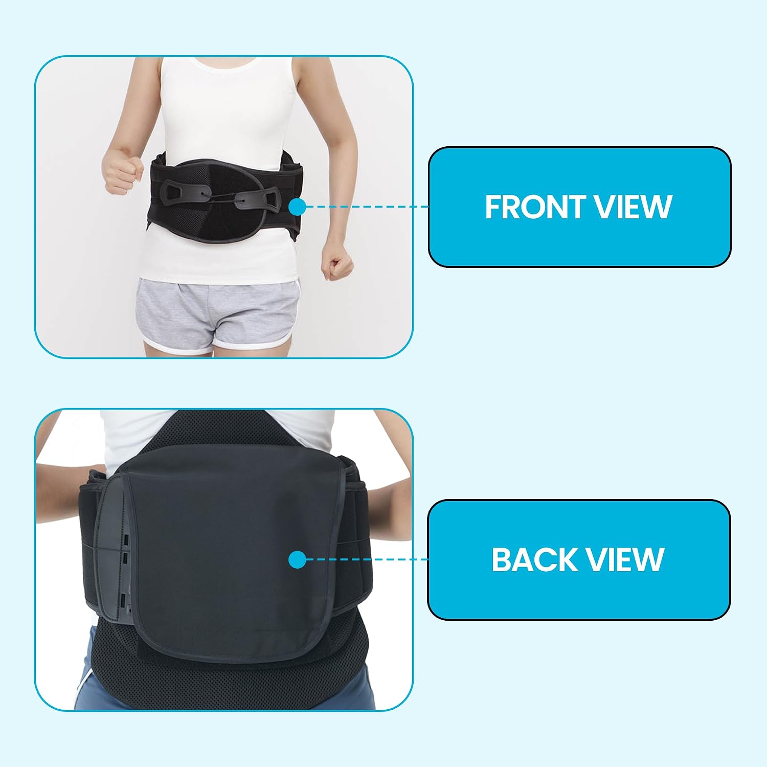 Comfyorthopedic LSO Back Brace for Lower Back Pain for Women & Men for Herniated Disc, Scoliosis, Post Surgery, Spine Fractures, Sciatica Relief Medical Grade Rigid Lumbar Support L0648/L0631