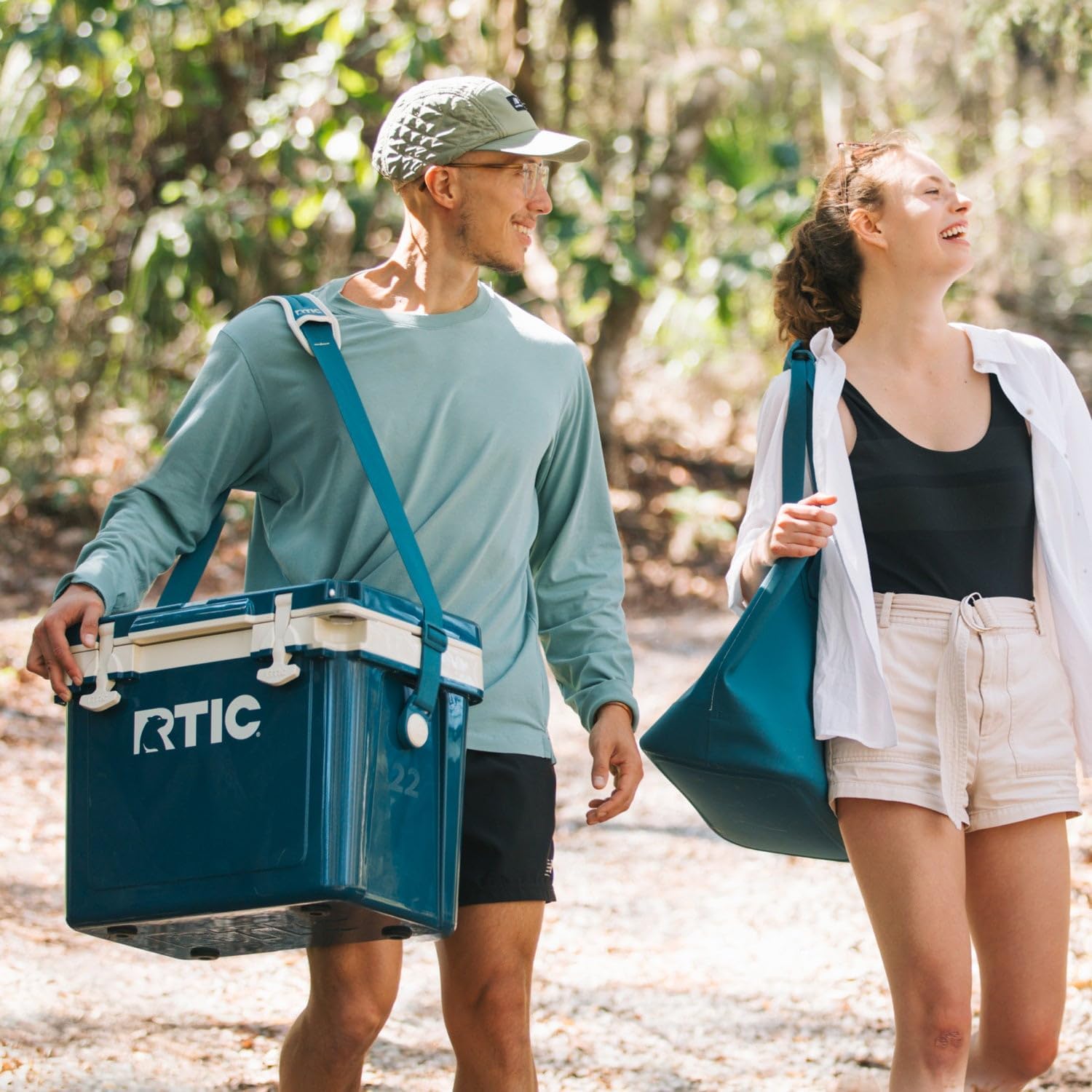 RTIC Ultra-Light Hard Cooler Insulated Portable Ice Chest Box for Drink, Beverage, Beach, Camping, Picnic, Fishing, Boat, Barbecue, 30% Lighter Than Rotomolded Coolers