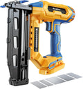 Ecarke Finish Nailer 16 Gauge Compatible with Dewalt 20V Battery, 3/4 to 2-1/2 Inch Cordless Straight Brad Nailer, Tool-Free Adjustment, Dual Firing Modes Nail Gun for Finish Work,Tool Only, 5.7 lbs