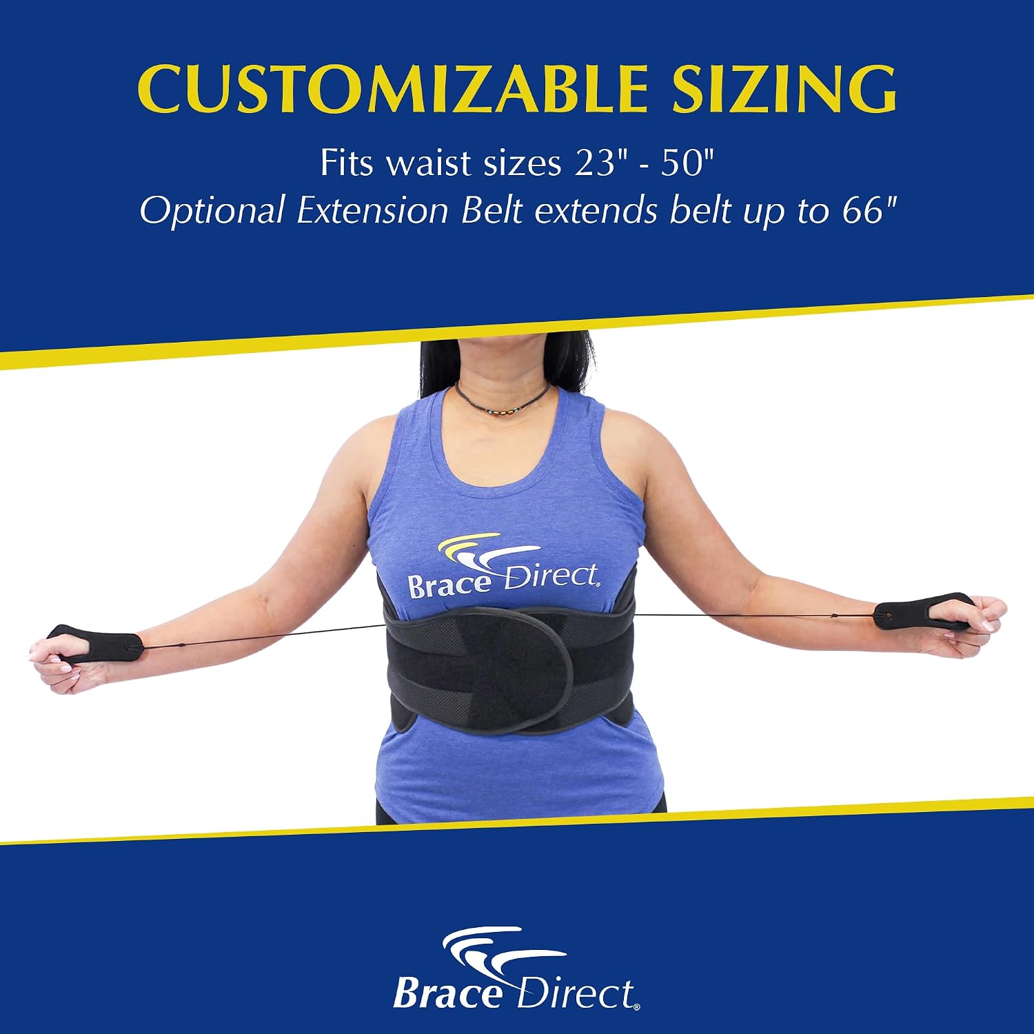 VertebrAlign LSO Lumbar Back Brace with Plus Size Extension – Bariatric Relief for Herniated & Bulging Disc, Sciatica, Spinal Stenosis, Fractures PDAC L0650/L0637 – Fits Waist up to