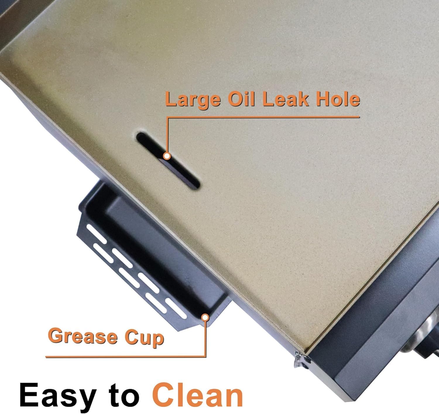 Flat Top Gas Griddle with Lid, 22 Inch 3 Burners Outdoor Portable Propane Gas Grill, 30,000 BTU Tabletop BBQ Griddle for Camping, RV, Tailgating