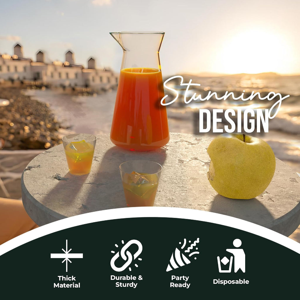 Exquisite Plastic Shot Glasses - Disposable 2500 Count 2 Oz Clear Shot Cups - Perfect Party Supplies
