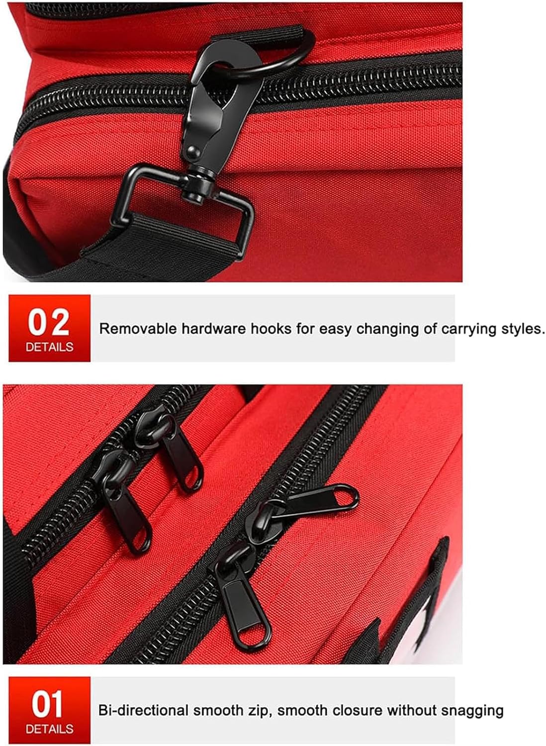 First Responder Bag, Nurse Supply with Shoulder Strap Trauma Backpack Emergency for Home Visit, Health Care, Hospice, Travel, or Event