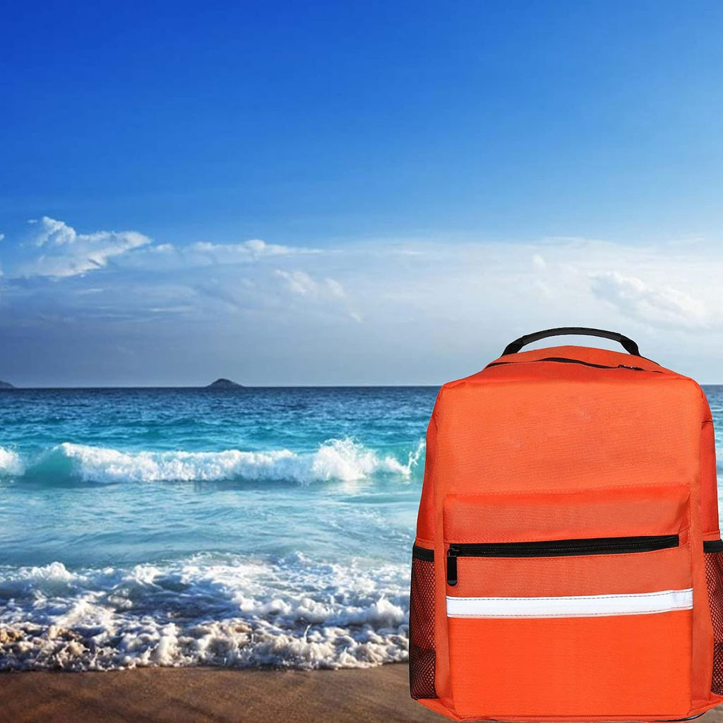 Portable First Aid Kit Bag Empty, Backpack Emergency Pill Medicine Organizer Storage for Family Outdoors Hiking Camping Car Office