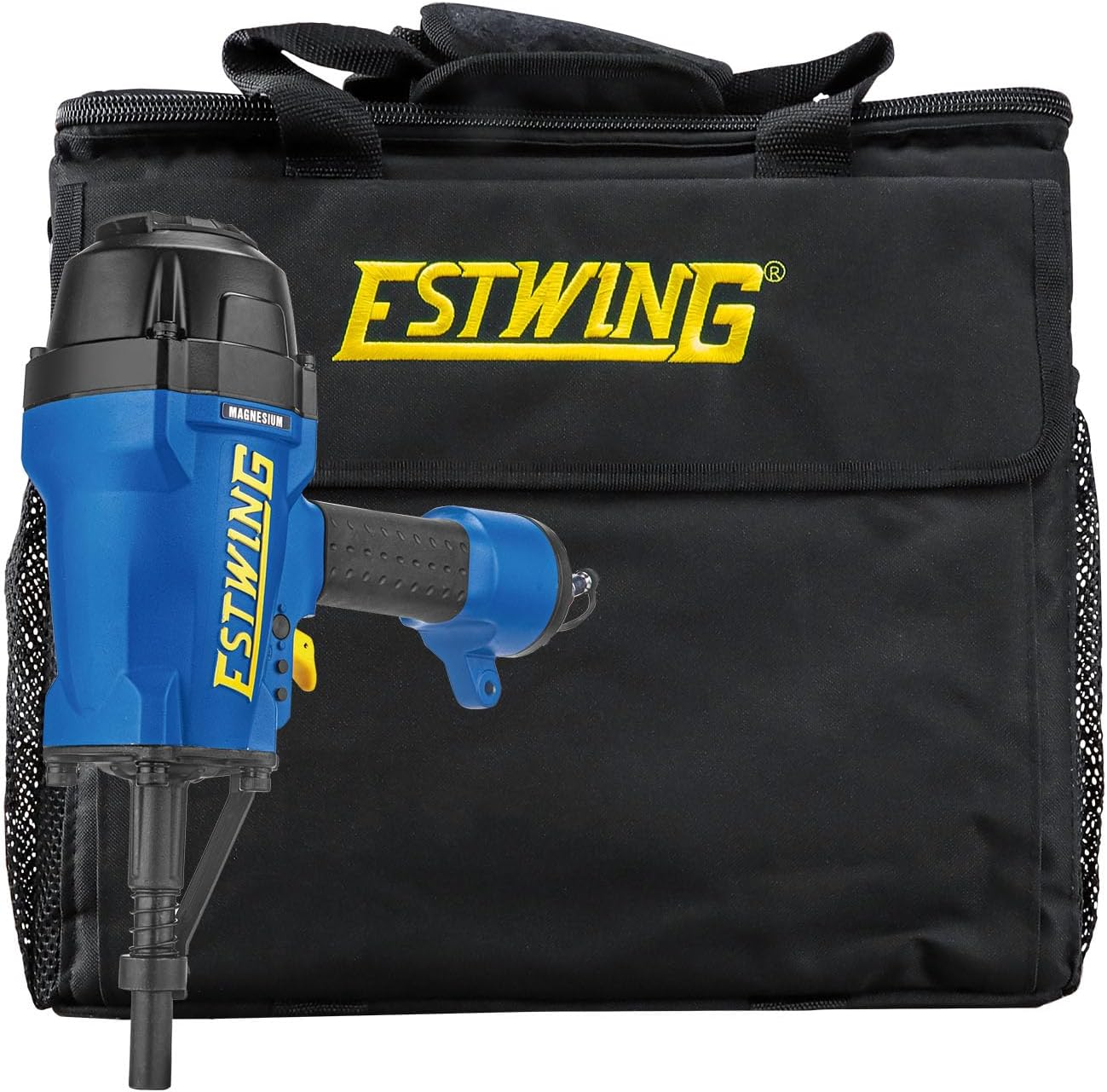 Estwing ESSCP Pneumatic 3' Single Pin Concrete Nailer with 1/4' NPT Industrial Swivel Fitting and Bag