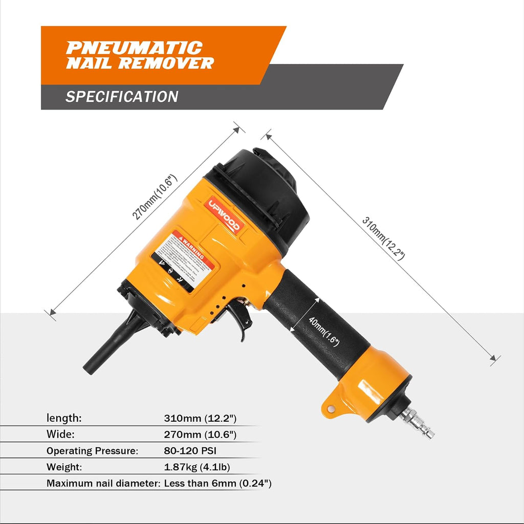 Heavy Duty Air Punch Nailer Air Nail Puller Pneumatic Denailer Tool for Hard Wood Metal Recycling NP55 Nail Remover