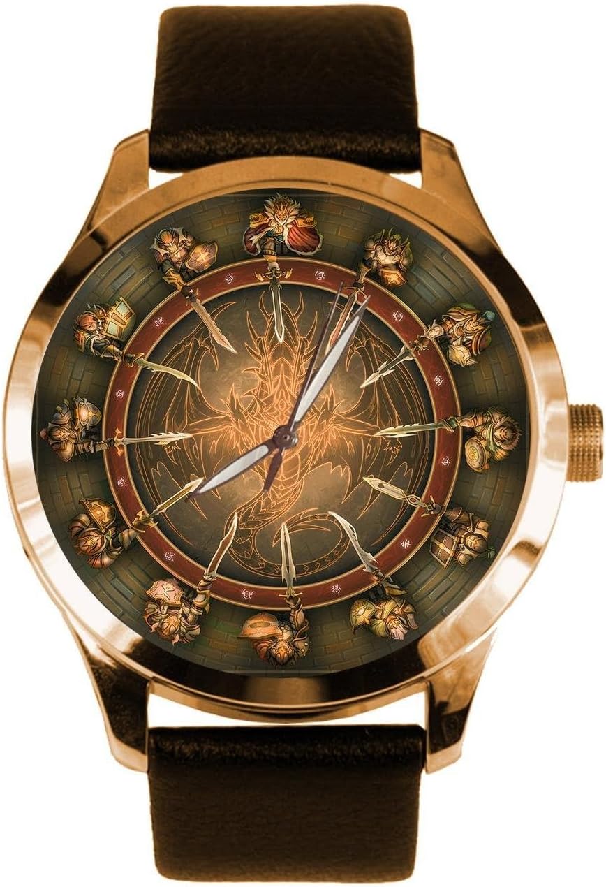 Excalibur King Arthur and The Knights of The Round Table Art Solid Brass Sword Art Collectible Wrist Watch