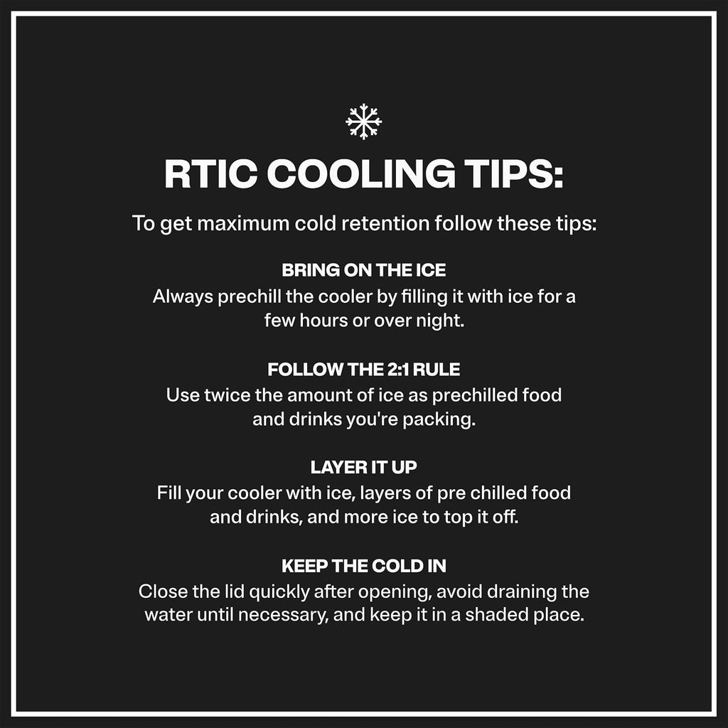 RTIC Ultra-Light Hard Cooler Insulated Portable Ice Chest Box for Drink, Beverage, Beach, Camping, Picnic, Fishing, Boat, Barbecue, 30% Lighter Than Rotomolded Coolers